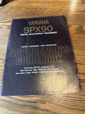 Vtg RARE Yamaha spx 90 applications guidebook Original Owners Manual User Manual