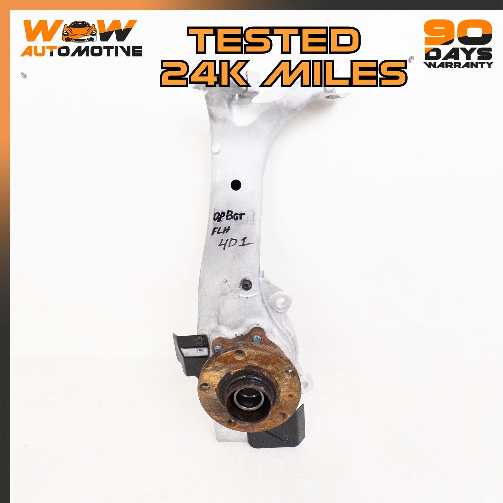 04-13 BENTLEY CONTINENTAL GTC FLYING SPUR FRONT LEFT SPINDLE KNUCKLE HUB OEM
