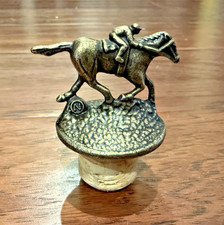 Blanton's Whiskey Bourbon Cork Bottle Stopper w/ Race Horse & Jockey Letter "N&rdquo;