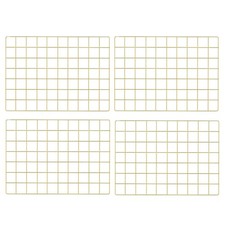 Wire Grid Wall Panel for Photo Display, 4 Pack Metal Wire Memo Board, Decorat...