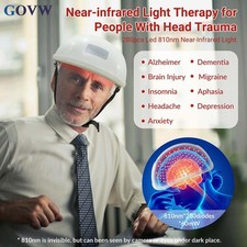 810nm Near Infrared Brain Helmet 280 Diodes Adjustable Power for Stroke Recovery
