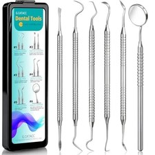 Dental Tools, Dental Pick for Teeth Cleaning, Stainless Steel Hygiene Kit with