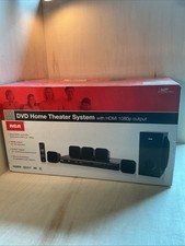RCA Home Theater System-5 Speakers/Sub Woofer-Remote-HDMI 1080p Output Unopened
