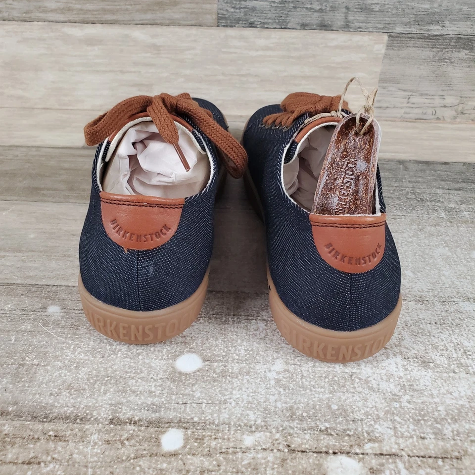 Zapatos Birkenstock Arran para mujer talla 5 azul denim estrecho de cuero punta redonda con cordones Foto 3 de 4