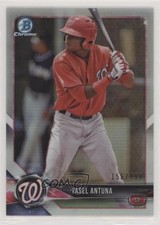 2018 Bowman Chrome Prospects Refractor 156/499 Yasel Antuna #BCP173 fz0