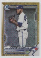 2021 Bowman Mega Box Gold Mojo Refractor 81/50 Simeon Woods Richardson 2o7
