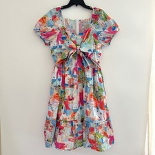 Ivy City Co Santorini Watercolor Dress Size 1X Multicolor Mediterranean Vacation