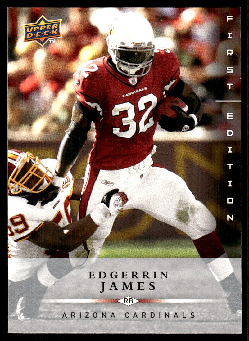 Edgerrin James 2008 Upper Deck First Edition #1 Cardinals NFL READ FREE SHIPPING