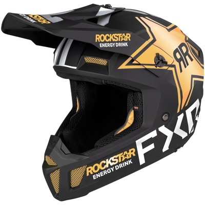 FXR Clutch Rockstar Helmet Full Face Stainless Steel D-Ring Buckle Rockstar