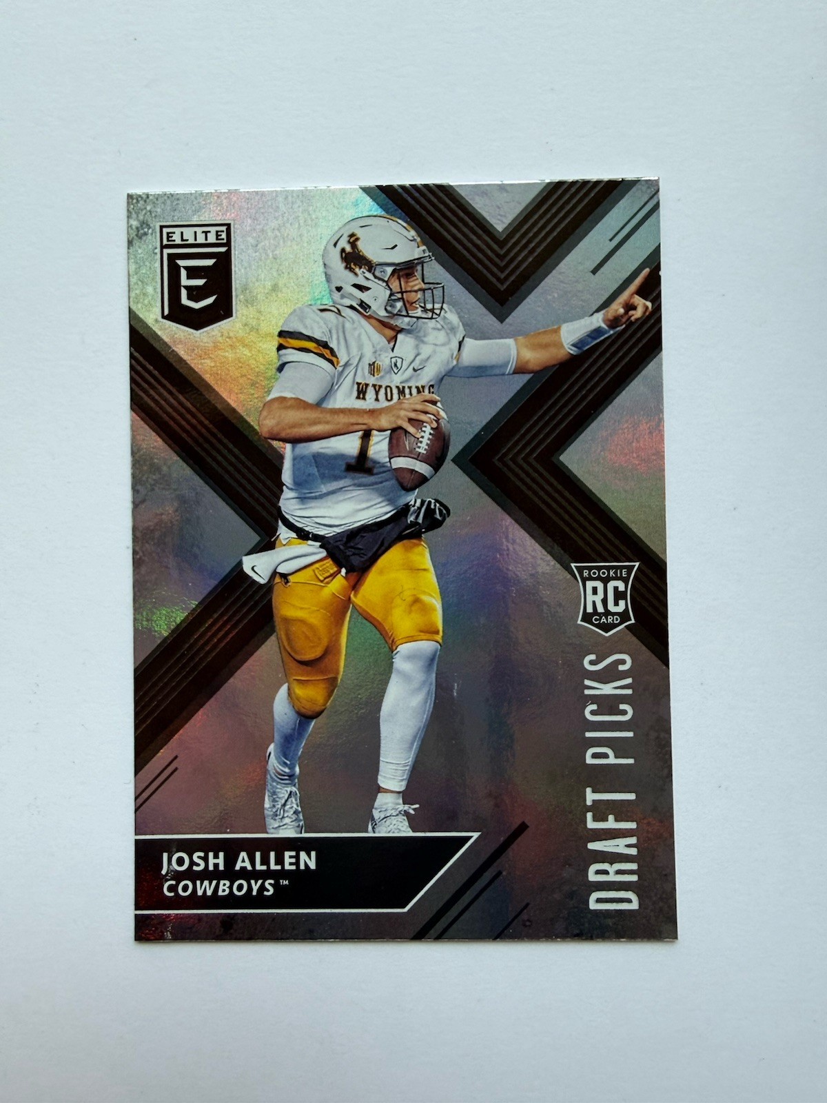 2018 PANINI ELITE DRAFT PICKS - JOSH ALLEN #103 - WHITE JERSEY VARIATION - RC