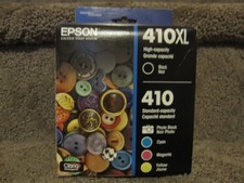 Epson T410XL-BCS Black Cyan Magenta Yellow Ink Cartridge Genuine 410XL 410 2028