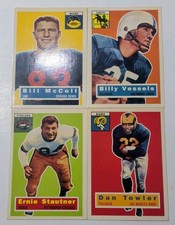 ✨VINTAGE✨ (Lot Of 4) 1956 Topps Football Card Lot - Dan Towler Ernie Stautner +