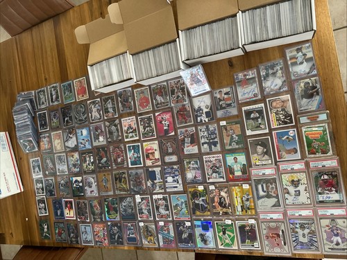 💥Awesome Sports Card Lot! Loaded w/Graded/Autos/SP/G-used/RC/Legends/Vintage💥