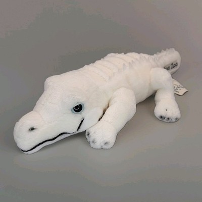 SOS Save Our Space Albino Alligator Plush 10'' White Audubon Zoo Vintage 2003