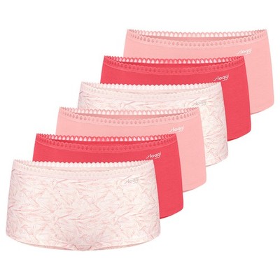 6er Pack - Sloggi - GO Crush - Damen - Short Slip - Unterwäsche - Pants - Shorty