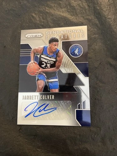Jarrett Culver 2019-20 Prizm Sensational Signatures SS-JCL Minnesota Timberwolve