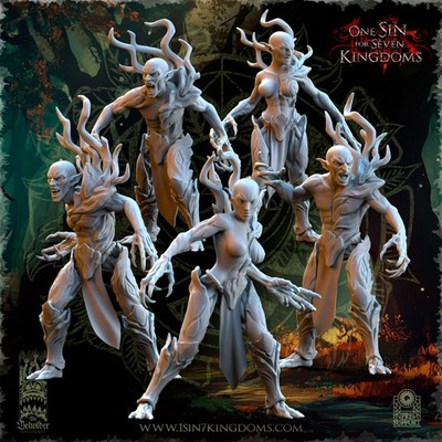Beholder Miniatures- Evergreen Elves Invocations (Tabletop & Rpg Miniaturen)