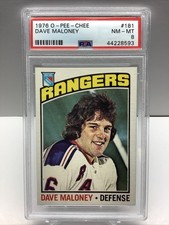 1976 O PEE CHEE DAVE MALONEY #181 PSA 8