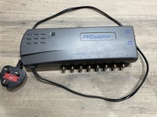 PROception proAMP28R  8‑Way Indoor VHF/UHF Amplifier with return path. 230Vac 