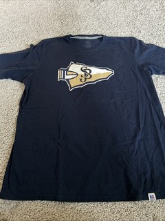 St John Bosco Braves High School Football Tshirt Men's XL Blue EUC