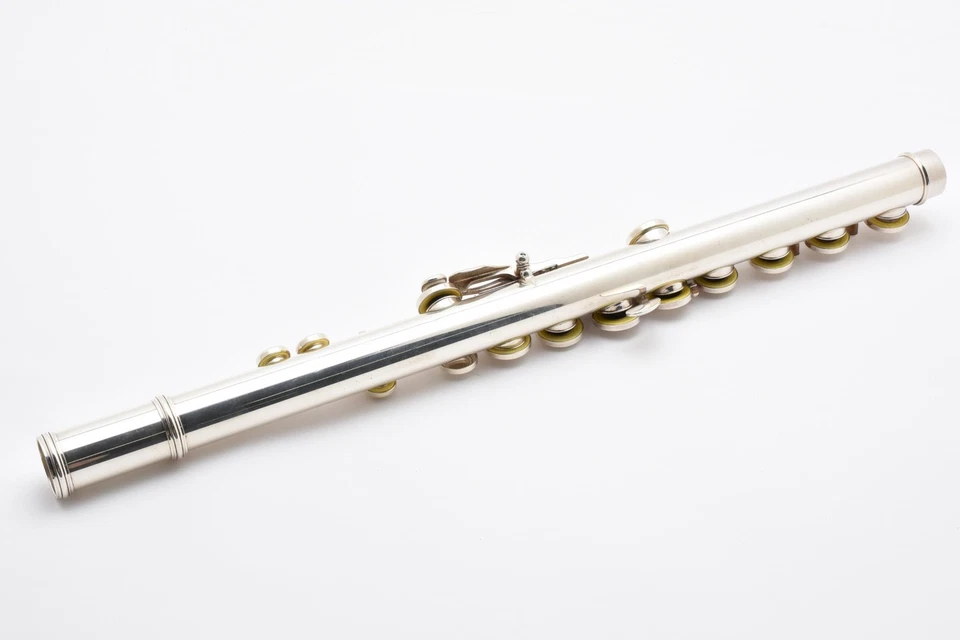 【Totalmente reparado】Yamaha YFL -714 Plata Sólida 925 EC Cabezal YFL714 2626002 B Foto 3 de 4