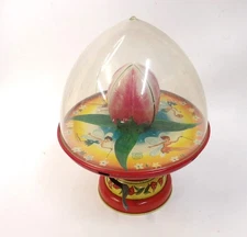 1950's Chein Tin Litho Magic Tulip Top Fairy Spinning Toy