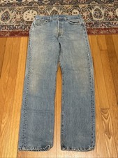 90's Levi's Made In USA 501 Men's Medium Wash Button Fly Jeans Fits 31x32