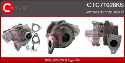 CASCO Turbolader für Mercedes-Benz Vito Kasten W447 111 CDI 109 Renault Grand