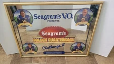 Seagram's Mirror Jim Plunkett Sonny Jurgensen Earl Morrell Kenny Anderson NFL 