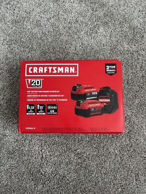 #ad Craftsman V20 Battery 6.0 amp; 4.0 Charger Starter Kit CMCB2046 CK NEW FREE SHIP $106.48