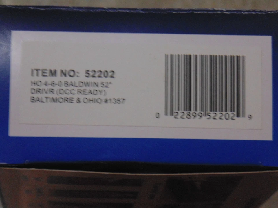 Bachmann Baltimore y Ohio B&O escala HO 4-6-0 Baldwin #1357 DCC listo Foto 2 de 4