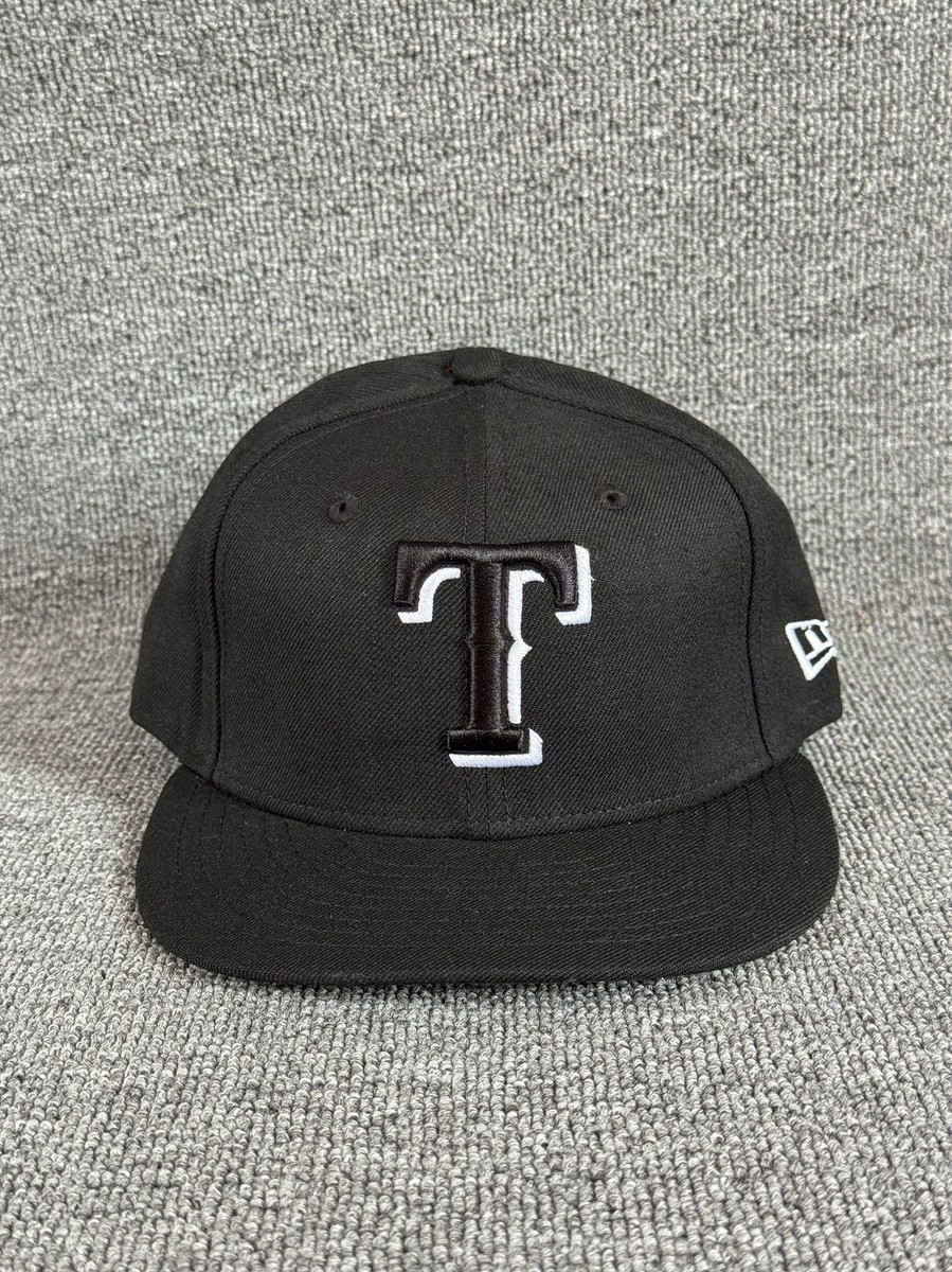 New Era Texas Rangers 59FIFTY Fitted Hat Black 7 1 4 MLB Cap