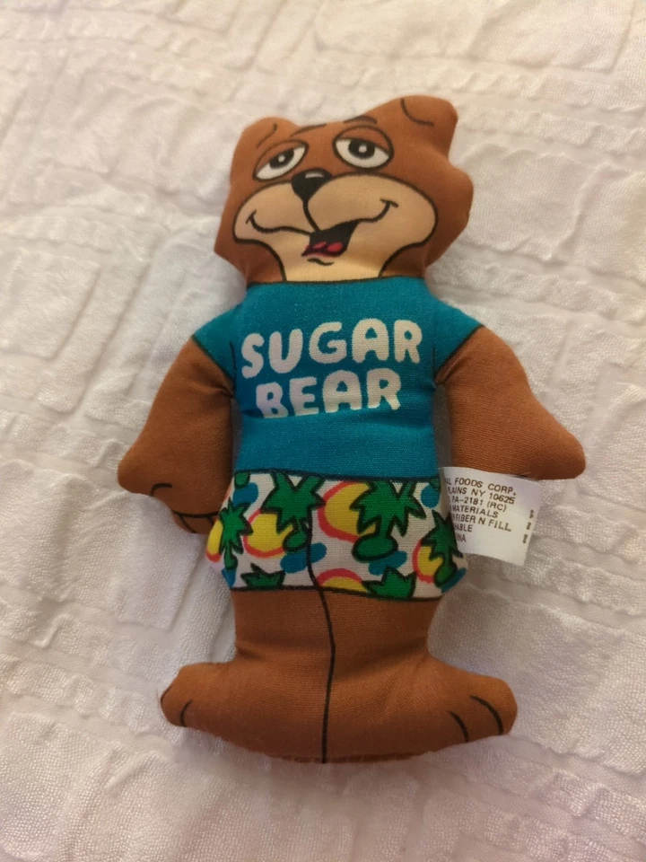 Poste de peluche de oso de azúcar de colección súper dorado crujiente cereal marrón Foto 3 de 4