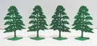 MARX PLAYSET VINTAGE LOT 4 GREEN PLASTIC "A" TREES BLUE & GRAY ALAMO APACHE 60's