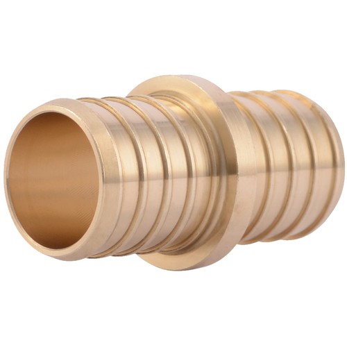 SharkBite 1 Inch Crimp Coupling Brass Plumbing Fitting for PEX Pipe PE-RT