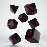 Classic Rpg Black & Red Dice Set | Classic Rpg Dice | QWOCLE06 | Q-Workshop