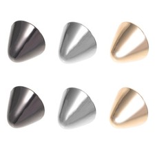 3 Pairs High Heel Caps Shoe Protectors for Heels Metal Tips Shoes Pointed