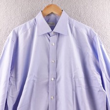 Ermenegildo Zegna SU MISURA Light Blue Dress Shirt Regular Fit Men 17