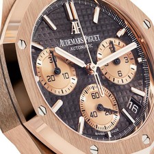 Audemars Piguet Royal Oak Selfwinding Chronograph Rose Gold Brown Dial 3