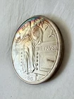 1986 2oz Silver Standing Liberty Round / Nice Semi Rainbow Toning / Rare Piece!