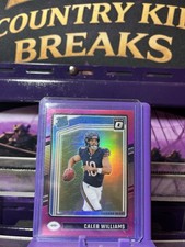 2024 Panini Donruss Optic Caleb Williams Pink Rated Rookie #201 Bears