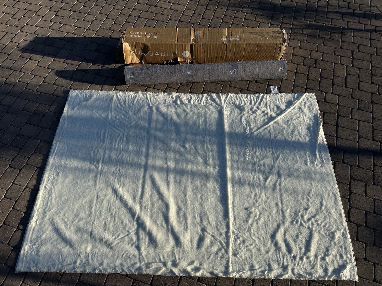 Ruggable White Rug Furry Fluffy Faux Fur