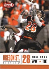 2006 Aspire #17 Mike Hass Rookie Card. rookie card picture