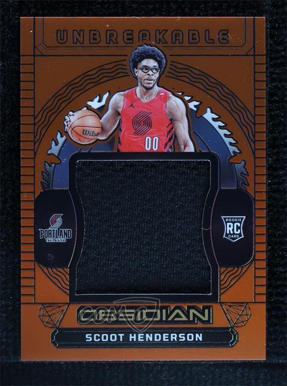 2023-24 Obsidian Electric Etch Orange Flood 18/99 Scoot Henderson Rookie RC 0g90