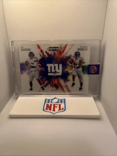 Eli Manning / Plaxico Burress 2025 Prizm Black Color Blast SSP #9 Case Hit