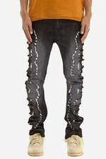 Men’s Stacked Jeans – Black Premium Streetwear Denim for Modern Style and Comfor