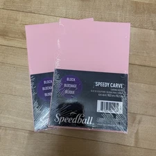 Speedball Speedy Carve Block Printing 4"x6" Lino Craft Art x 2 Blocks