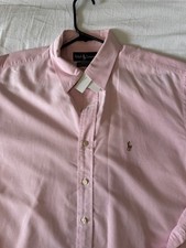 Ralph Lauren Yarmouth Oxford Cotton Dress Shirt Long Sleeve Botton Up16.5 34/35