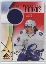 2024 Upper Deck SP Game Used Authentic Rookies Red Jersey Conor Geekie #256 6wp