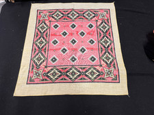 Western Bandana Diamond Pink / Red Vintage 100 Cotton